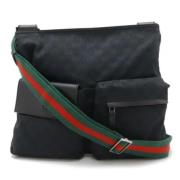 Gucci Vintage Pre-owned Canvas gucci-vskor Black, Dam