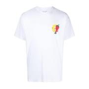 SKY High Farm Logo Print T-shirt White, Herr