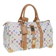 Louis Vuitton Vintage Pre-owned Canvas louis-vuitton-vskor White, Dam