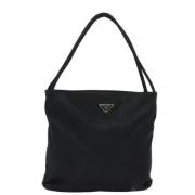 Prada Vintage Pre-owned Nylon prada-vskor Black, Dam