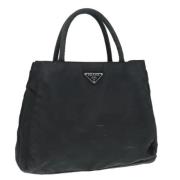 Prada Vintage Pre-owned Nylon handvskor Black, Dam