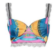 Versace Pre-owned Pre-owned Silke toppar Multicolor, Dam