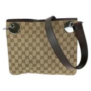 Gucci Vintage Pre-owned Canvas crossbodyvskor Brown, Dam