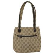 Gucci Vintage Pre-owned Canvas gucci-vskor Beige, Dam