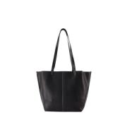 Vanessa Bruno Svart Läder Shopper Väska Black, Dam