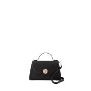 Simone Rocha Svart läder crossbodyväska Black, Dam