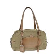 Prada Vintage Pre-owned Nylon prada-vskor Beige, Dam