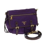 Prada Vintage Pre-owned Nylon prada-vskor Purple, Dam