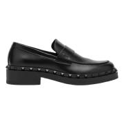 Valentino Garavani Studded Loafer Sko Black, Herr