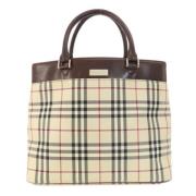 Burberry Vintage Pre-owned Canvas totevskor Beige, Dam