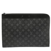 Louis Vuitton Vintage Pre-owned Belagd canvas portfljer Black, Herr