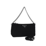 Prada Vintage Pre-owned Nylon prada-vskor Black, Dam