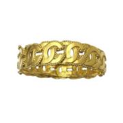 Chanel Vintage Pre-owned Metall armband Yellow, Dam