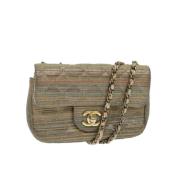 Chanel Vintage Pre-owned Belagd canvas chanel-vskor Yellow, Dam