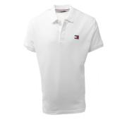 Tommy Hilfiger Klassisk Polo White, Herr