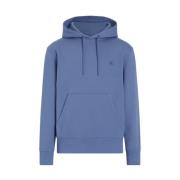 Calvin Klein Jeans Hoodie med ribbade kanter i regular fit Blue, Herr