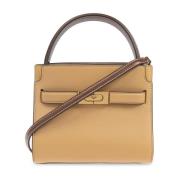 Tory Burch Handväska Lee Radziwill Petite Beige, Dam