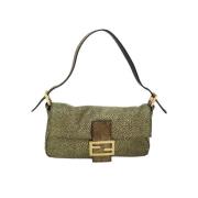 Fendi Vintage Pre-owned Canvas fendi-vskor Yellow, Dam