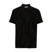 Versace Jeans Couture Svarta T-shirts och Polos ***cv Black, Herr