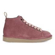 Panchic Suede Eco-Fur Sneaker Boot Purple, Dam