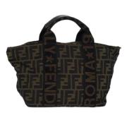 Fendi Vintage Pre-owned Canvas fendi-vskor Brown, Dam