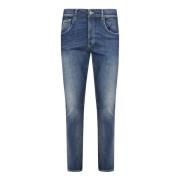 Dondup Slim Fit Morot Jeans Blå Tvätt Blue, Herr