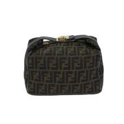 Fendi Vintage Pre-owned Canvas handvskor Brown, Dam