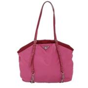 Prada Vintage Pre-owned Nylon prada-vskor Pink, Dam