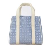 Bvlgari Vintage Pre-owned Denim totevskor Blue, Dam