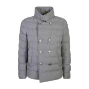 Herno Pea Coat Gray, Herr