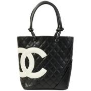 Chanel Vintage Pre-owned Tyg chanel-vskor Black, Dam