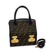 Fendi Vintage Pre-owned Laeder fendi-vskor Black, Dam