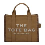 Marc Jacobs Jacquard Medium Toteväska med Logotryck Brown, Dam