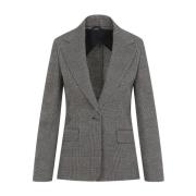 Max Mara Tidlös Svart Blazer för Kvinnor Gray, Dam