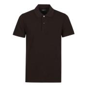 Tom Ford Pique Polo Tennis Tröja Brown, Herr