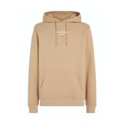 Tommy Jeans Huvtröja med grafik i Tawny Sand Beige, Herr