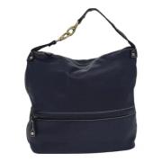 Celine Vintage Pre-owned Laeder axelremsvskor Blue, Dam