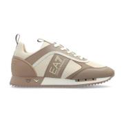 Emporio Armani EA7 Sportskor med logotyp Beige, Dam