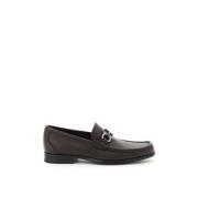 Salvatore Ferragamo Grandioso Gancini Loafers i kornigt läder Brown, H...