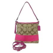 Coach Pre-owned Pre-owned Canvas axelremsvskor Pink, Dam