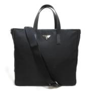 Prada Vintage Pre-owned Nylon prada-vskor Black, Dam