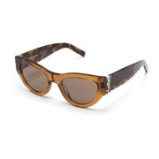 Saint Laurent SL M94 011 Sunglasses Brown, Dam