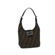 Fendi Vintage Pre-owned Canvas fendi-vskor Black, Dam