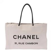 Chanel Vintage Pre-owned Tyg chanel-vskor White, Dam