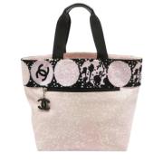 Chanel Vintage Pre-owned Canvas chanel-vskor Pink, Dam