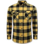 Local Fanatic Lumberjack Blus - Flanellskjorta Herr Yellow, Herr