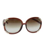 Chloé Pre-owned Pre-owned Plast solglasgon Brown, Dam