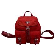 Prada Vintage Pre-owned Laeder prada-vskor Red, Dam