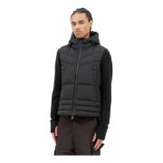 Moncler Vadderad Dragkedja Huva Jacka Black, Herr