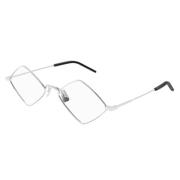 Saint Laurent Diamantoptiska glasögon i silver Gray, Unisex